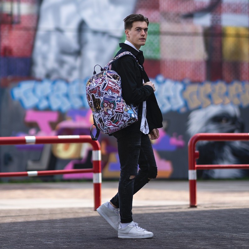 Studentský batoh Bobby Soft 15.6", XD Design, graffiti