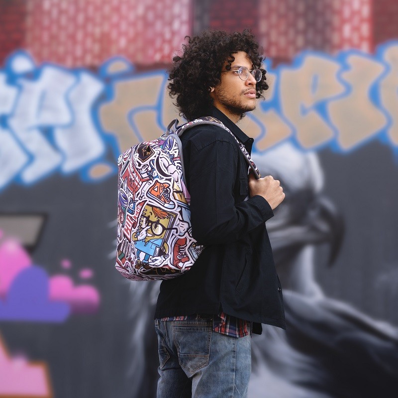 Studentský batoh Bobby Soft 15.6", XD Design, graffiti