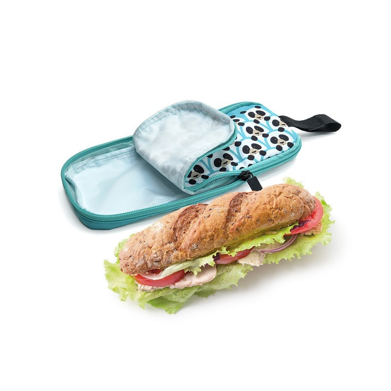 Dětský termoobal na sendvič Zipper, 1 L, Iris, modrý