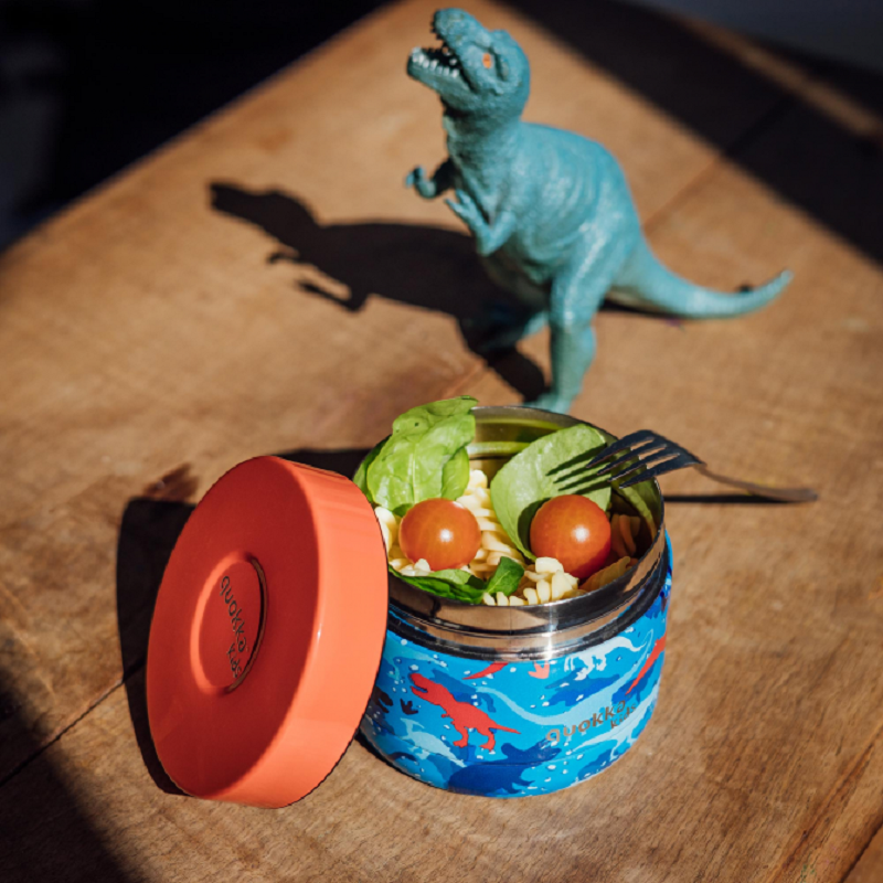 Dětská nerezová dóza na jídlo, Whim, Quokka, 360 ml,dinosaurus