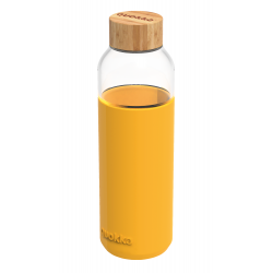 Skleněná lahev na vodu Flow 660 ml, Quokka, žlutá