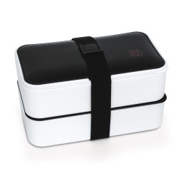 Obědový box s příborem, Bento, 1,2 L, Iris, bílá