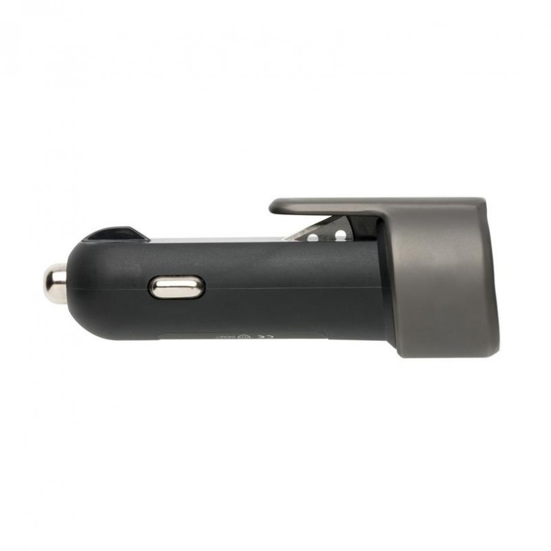 USB nabíječka do auta pro dvě zařízení, Swiss Peak, černá
