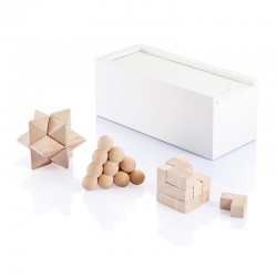 Set hlavolamů v dřevěném boxu, XD Design