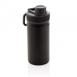 Sportovní láhev s poutkem, 550 ml, XD Design, černá